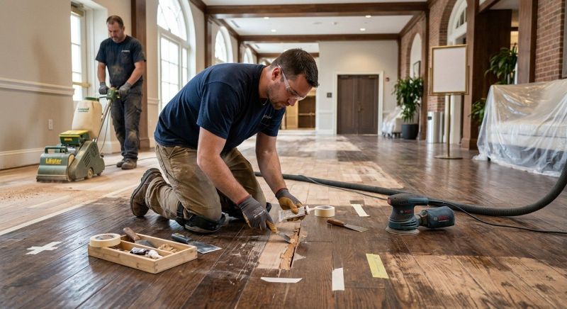 Commercial Wood Floor Repair in Ashburn, VA