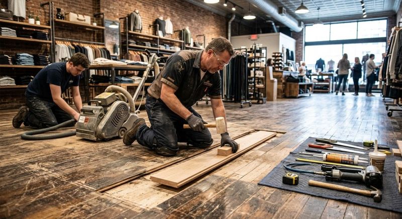 Commercial Wood Floor Repair in Centreville, VA