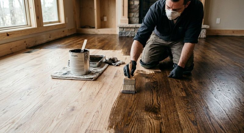 Hardwood Floor Staining in Ashburn, VA