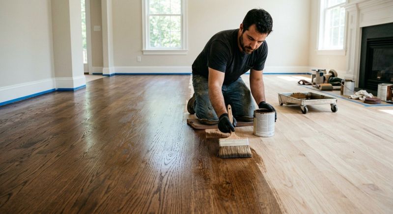 Hardwood Floor Staining in Ashburn, VA