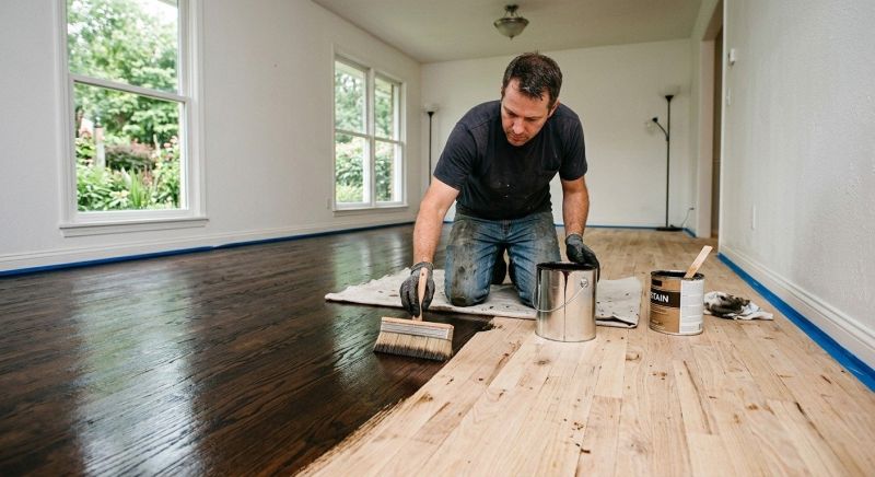Hardwood Floor Staining in Marshall, VA
