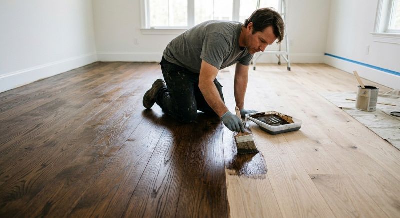 Hardwood Floor Staining in Stafford, VA