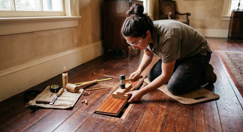 Mahogany Floor Repair in Manassas, VA