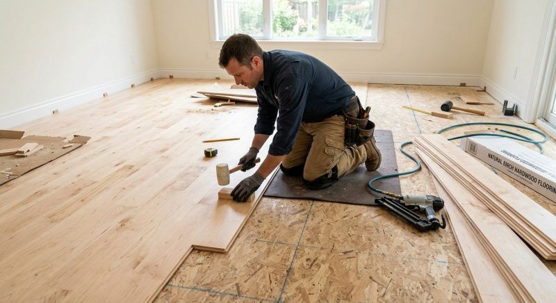 Maple Flooring Installation in Herndon, VA