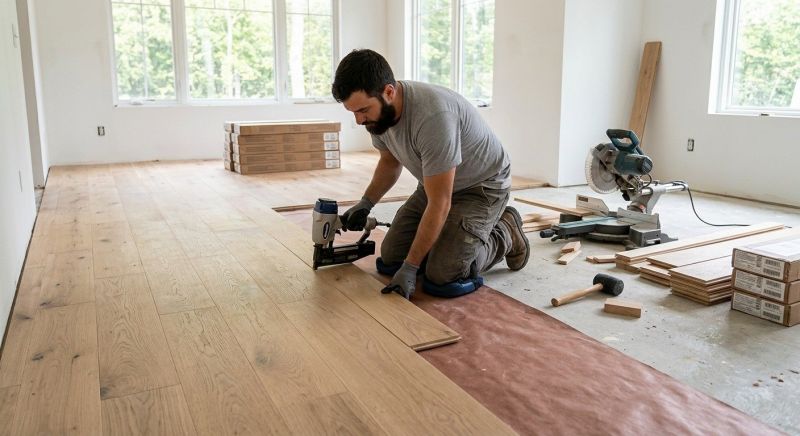 Oak Floor Installation in Chantilly, VA