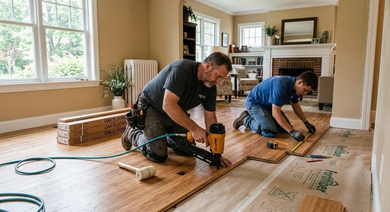 Oak Floor Installation in Falls Church, VA