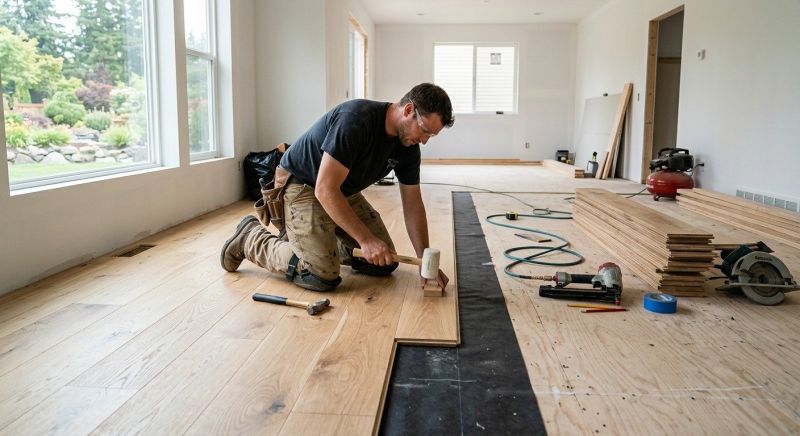 Oak Floor Installation in Loudoun County, VA