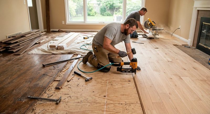Oak Floor Installation in Reston, VA