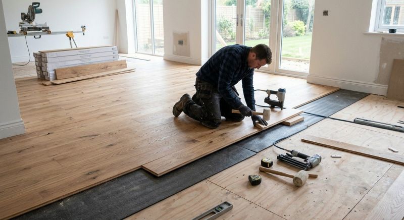 Oak Floor Installation in Woodbridge, VA