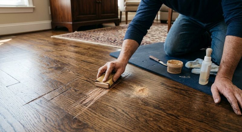 Wood Floor Scratch Repair in Bethesda, MD
