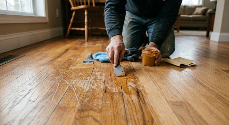 Wood Floor Scratch Repair in Cabin John, MD