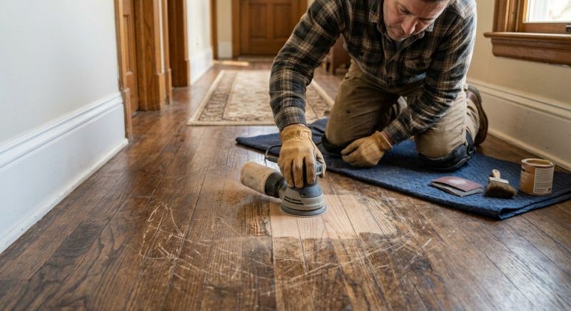 Wood Floor Scratch Repair in Herndon, VA