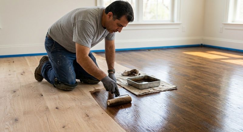Wood Floor Staining in Manassas, VA