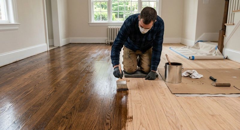 Wood Floor Staining in Manassas, VA