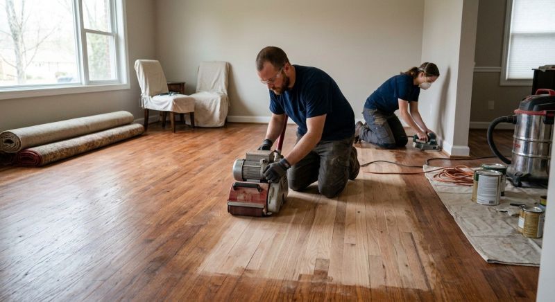 Wooden Floor Resurfacing in Manassas, VA